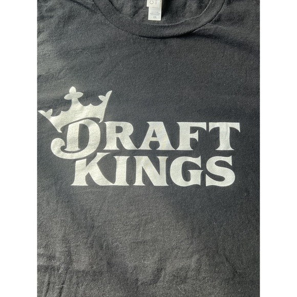 Draft Kings Promotional Canvas Brand Black T-Shirt Size 2XL - Nice Condition - Picture 2 of 9